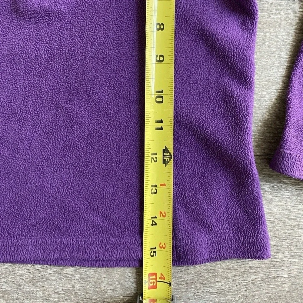 The North Face Purple 3/4 Zip Purple Fleece Pullover Cozy Size Girls XS (6) 1315